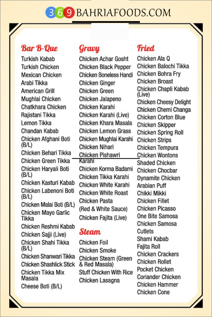 Menu 5